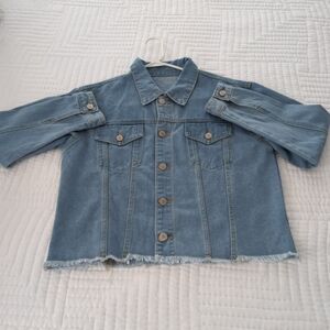 Denim Jacket. Size M Cropped